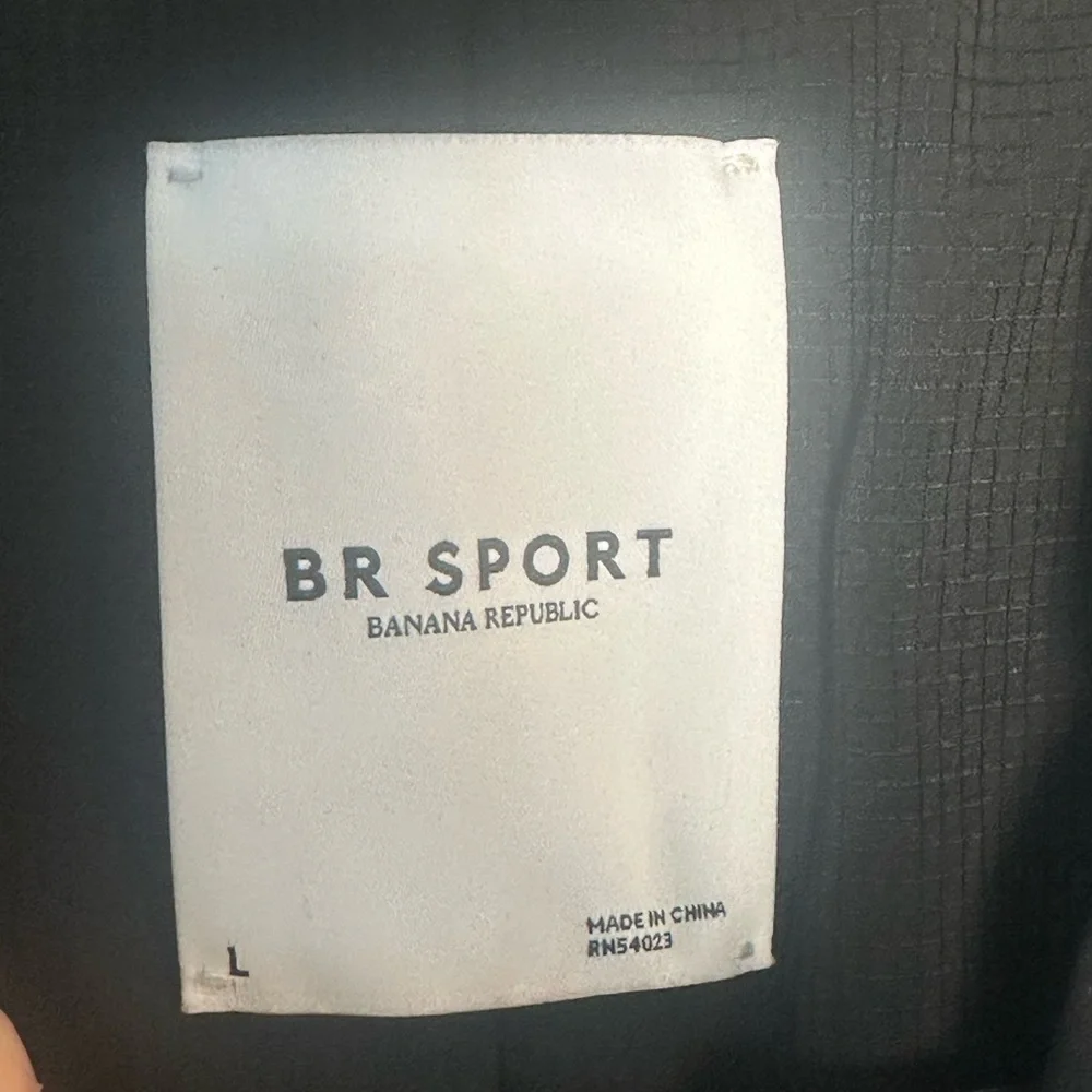 Banana Republic Sport Motion Tech Black 2 Button Wrinkle Free Black Blazer, L